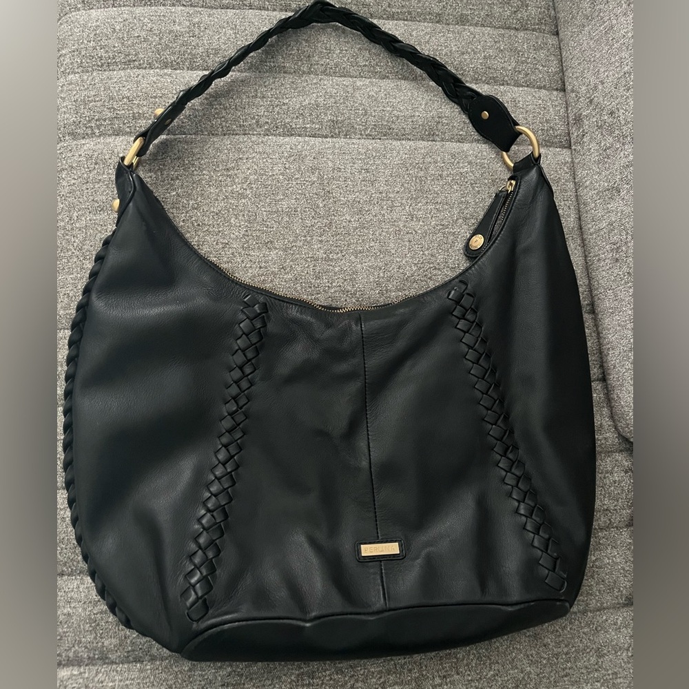 Perlina “Genius” Black Leather Purse — Gently Used